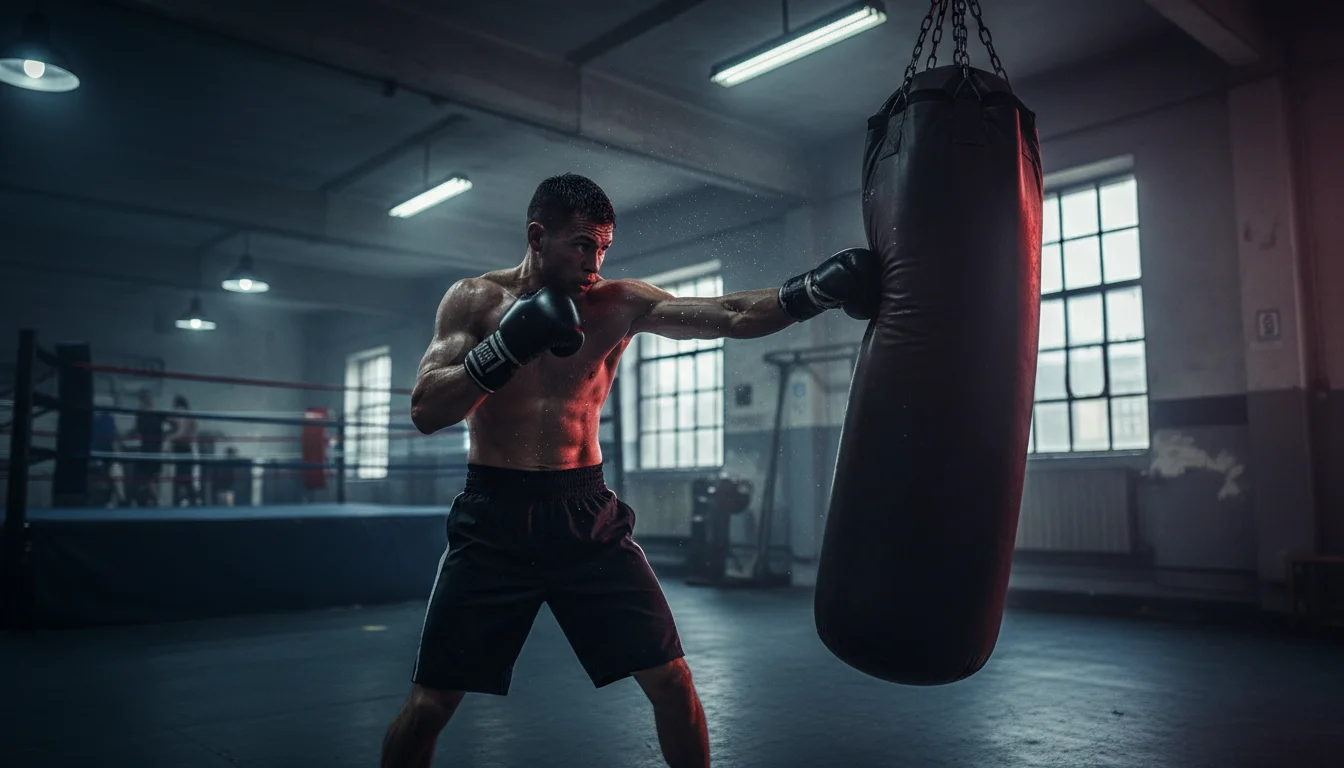 Boxer training at Iron Border Boxing